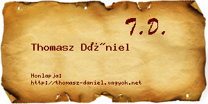 Thomasz Dániel névjegykártya
